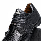 genuine caiman crocodile fashion sneaker Shoes Kratos Black