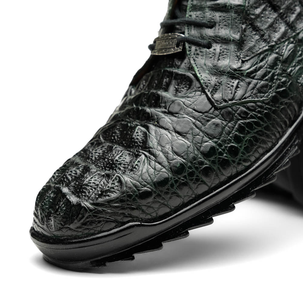 Marco Di Milano genuine caiman crocodile fashion sneaker Shoes Kratos Green