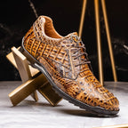 Kratos Genuine Caiman Crocodile Fashion Sneaker Rustic Orix