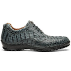 Kratos Genuine Caiman Crocodile Fashion Sneaker Gray