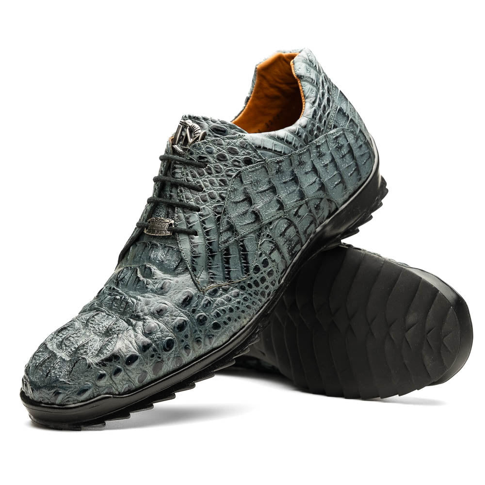Kratos Genuine Caiman Crocodile Fashion Sneaker Gray