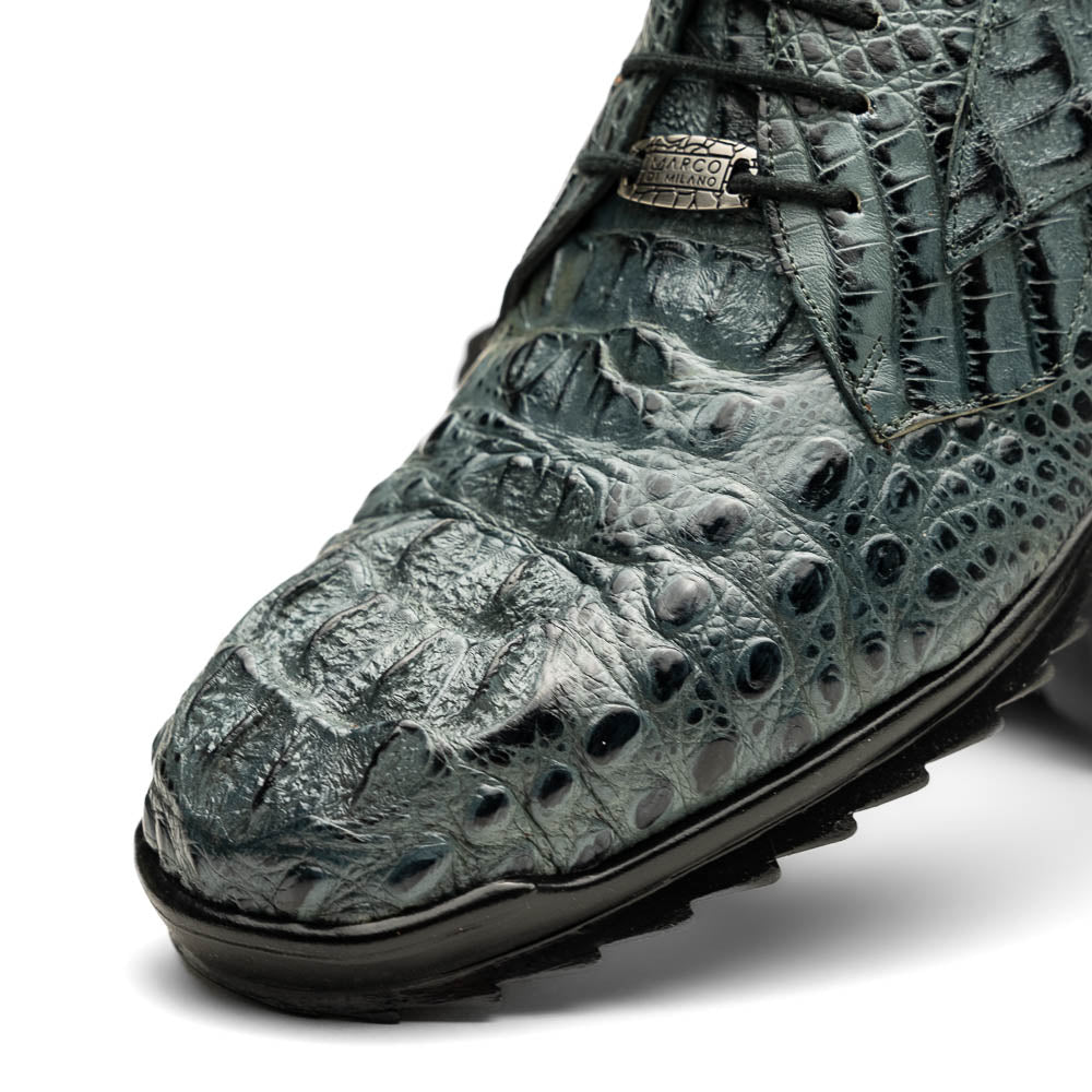 Kratos Genuine Caiman Crocodile Fashion Sneaker Gray