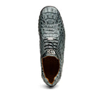 Kratos Genuine Caiman Crocodile Fashion Sneaker Gray