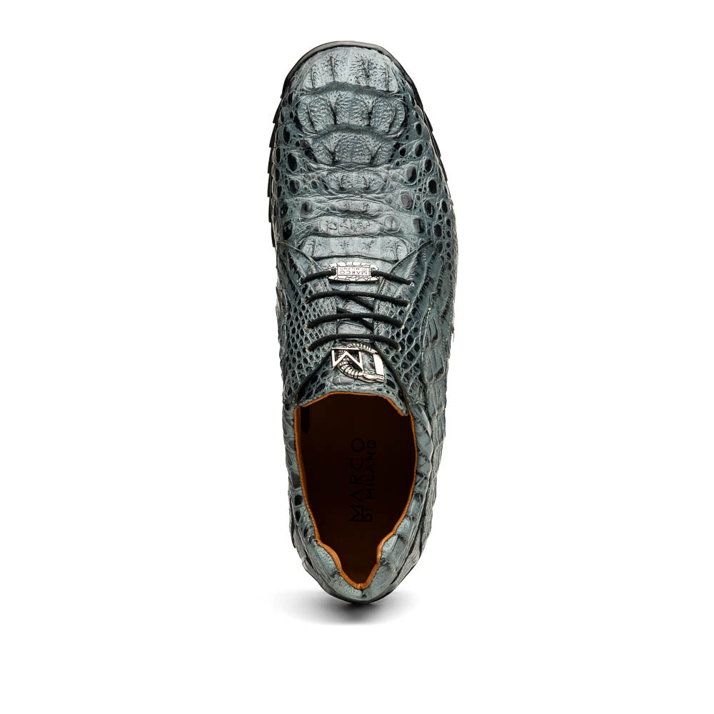 Kratos Genuine Caiman Crocodile Fashion Sneaker Gray