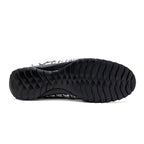 Kratos Genuine Caiman Crocodile Fashion Sneaker Newspaper Gray