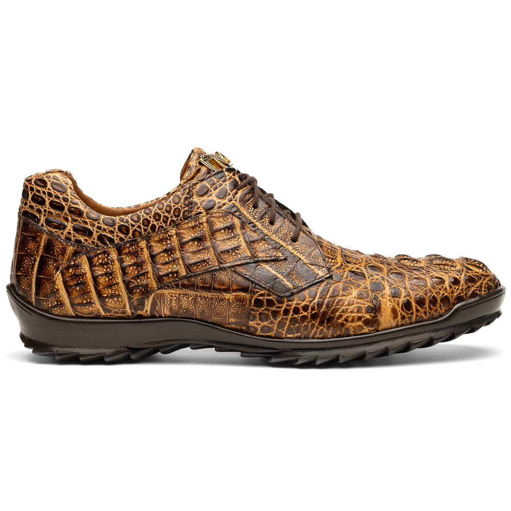 Kratos Genuine Caiman Crocodile Fashion Sneaker Rustic Orix