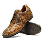 Kratos Genuine Caiman Crocodile Fashion Sneaker Rustic Orix