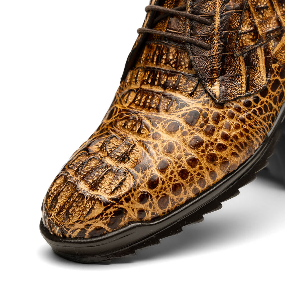 Kratos Genuine Caiman Crocodile Fashion Sneaker Rustic Orix