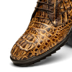 Kratos Genuine Caiman Crocodile Fashion Sneaker Rustic Orix