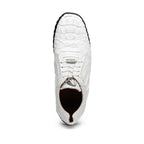 Kratos Genuine caiman Crocodile Fashion Sneaker White
