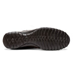 Kratos Genuine Caiman Crocodile Fashion Sneaker  Brown