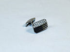Cufflinks By La Madre From Turkey Solid Stainless Steel LA-25 Silver Diamond