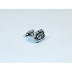 Cufflinks By La Madre From Turkey Solid Stainless Steel LA-26 Silver Diamond (Copy)