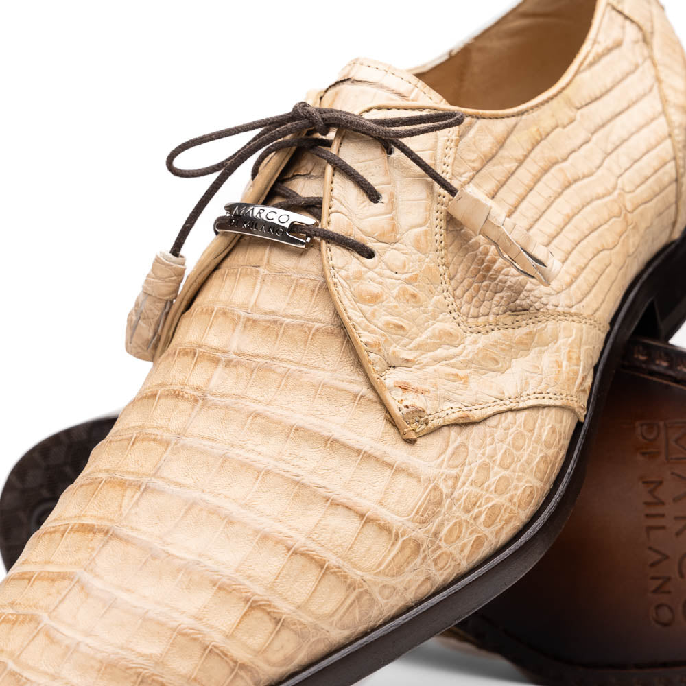 Lacio Genuine Caiman Crocodile Dress Derby's Shoes Laceup Orix