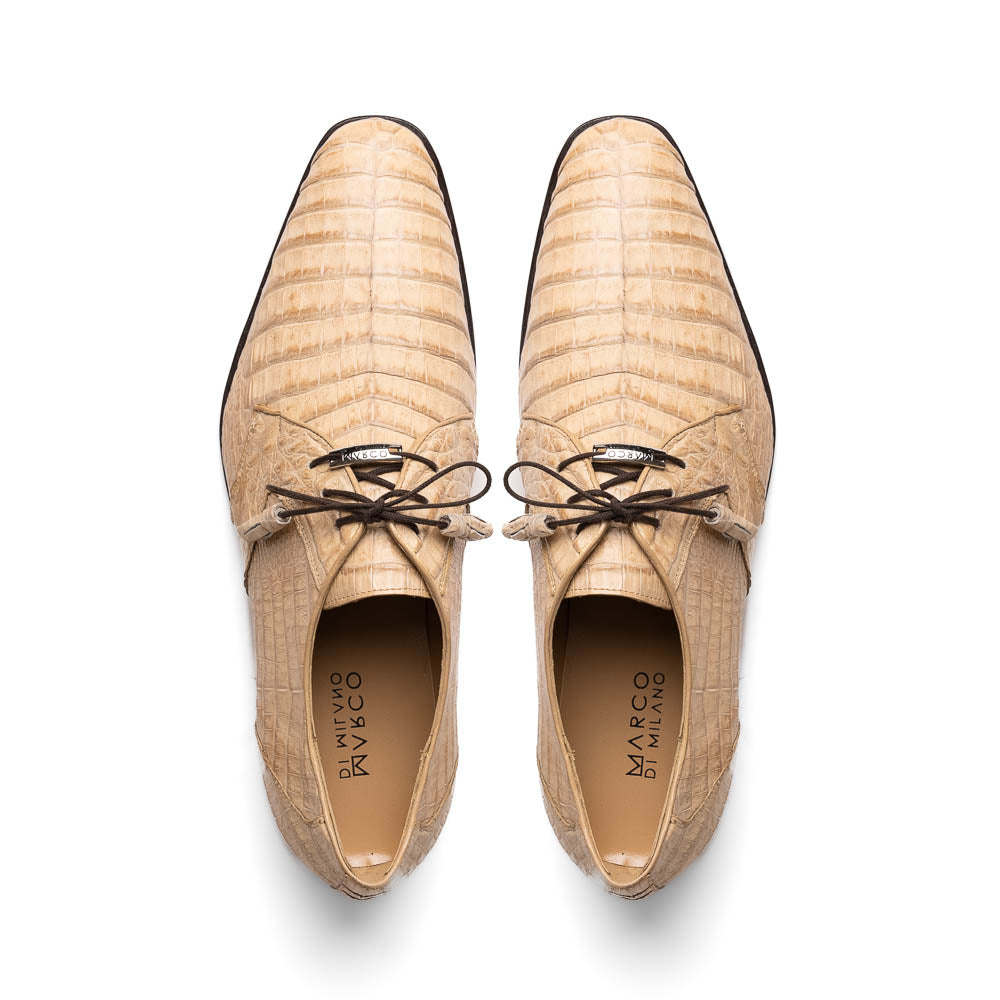 Lacio Genuine Caiman Crocodile Dress Derby's Shoes Laceup Orix
