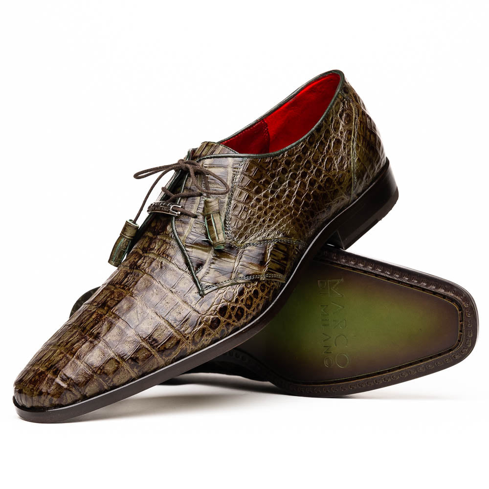 Men's Shoes genuine caiman crocodile dress derby Lacio WoodGreen