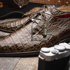 Men's Shoes genuine caiman crocodile dress derby Lacio WoodGreen