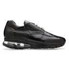 Belvedere Lazaro Genuine Caiman & Lizard Bicycle Toe Sneakers Black Y40B