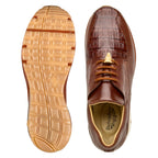 Belvedere Lazaro Genuine Caiman & Lizard Bicycle Toe Sneakers Ant. Peanut Y40B