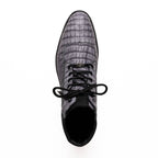 Marco Di Milano Genuine Caiman Belly Boot Leoni Oil Gray
