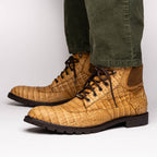 LEONI Genuine Caiman Belly Boot Oil Orix
