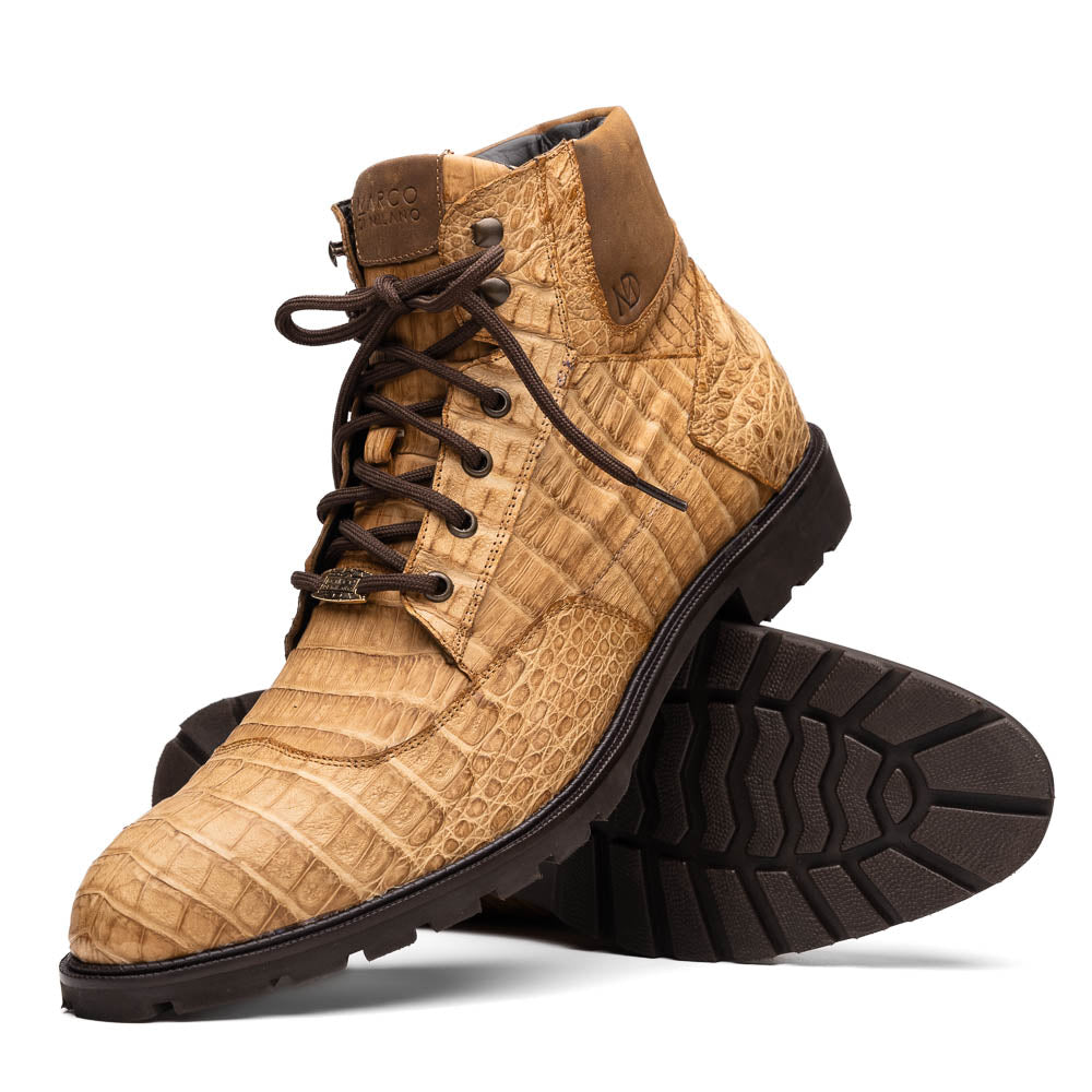 LEONI Genuine Caiman Belly Boot Oil Orix