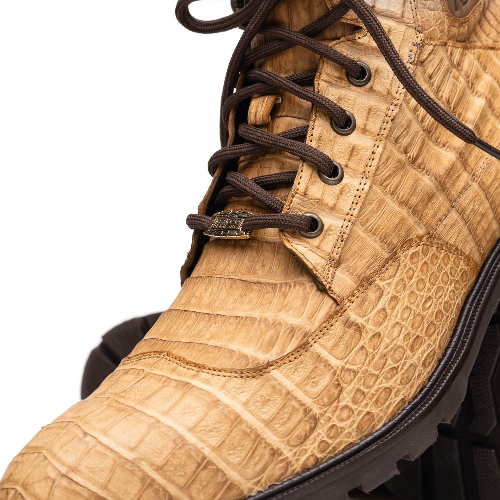 LEONI Genuine Caiman Belly Boot Oil Orix