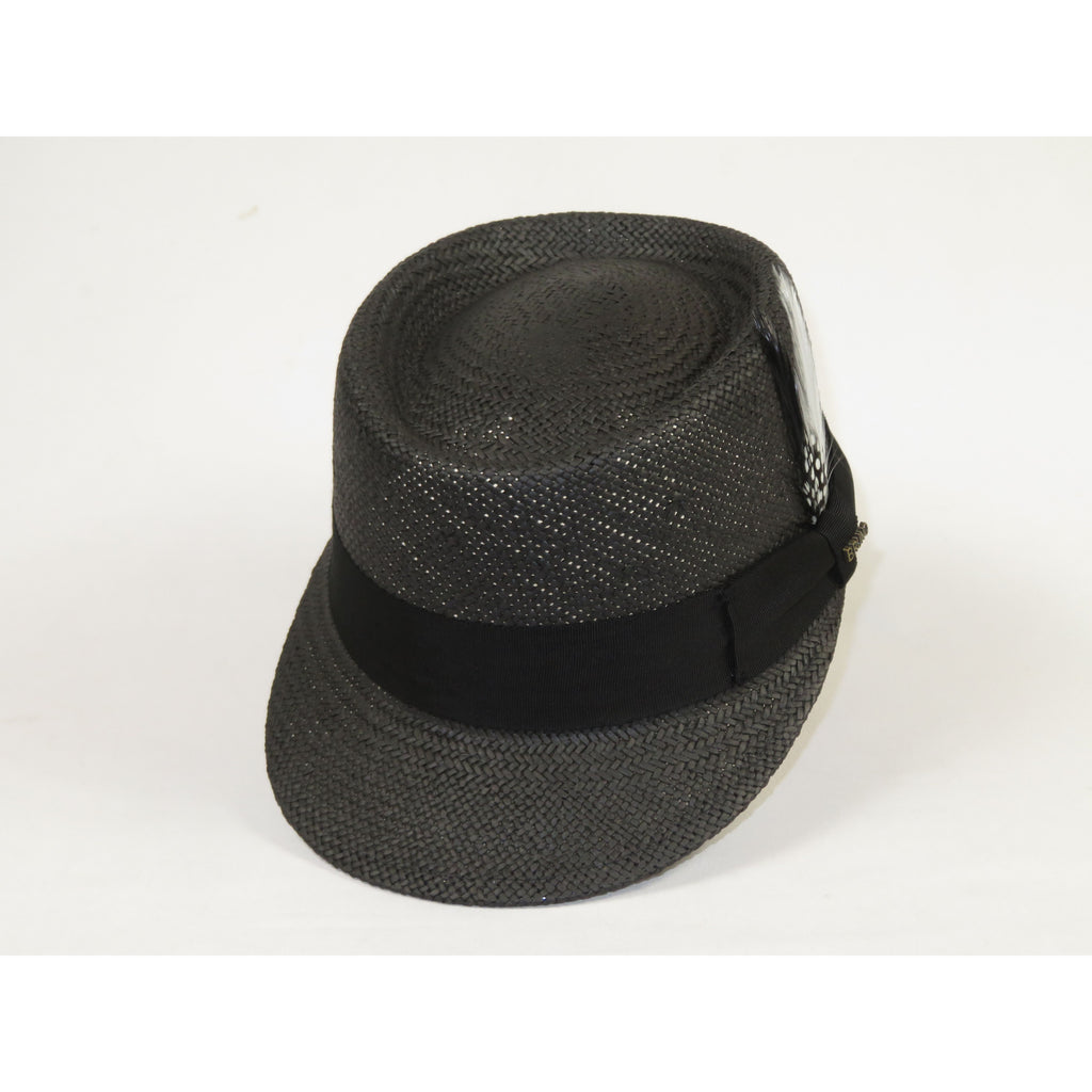 Men's LEGIONNAIRE Codet Cap Straw Hat Telescope Crown LGS700 Black