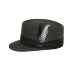 Men's LEGIONNAIRE Codet Cap Straw Hat Telescope Crown LGS700 Black
