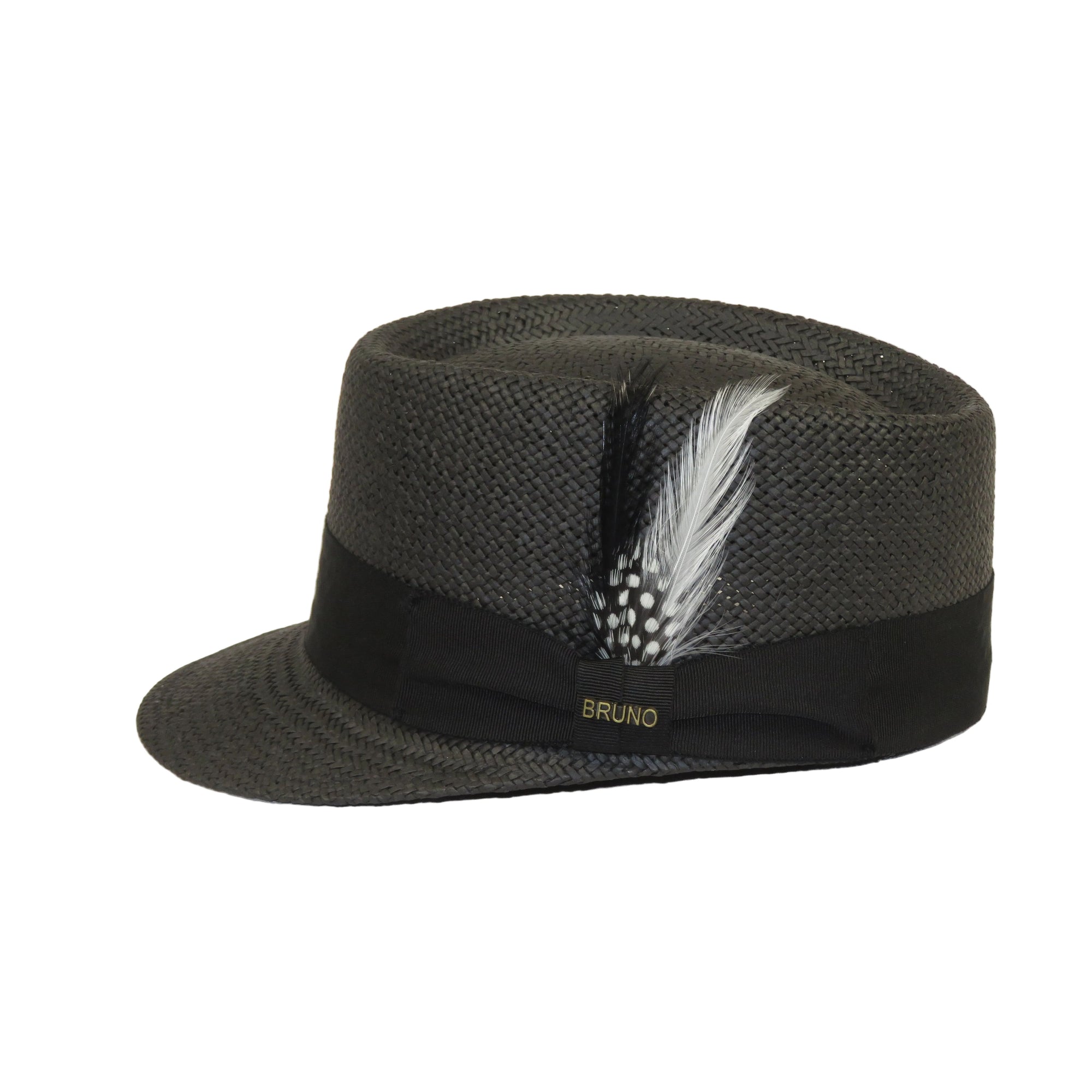 Men's LEGIONNAIRE Codet Cap Straw Hat Telescope Crown LGS700 Black