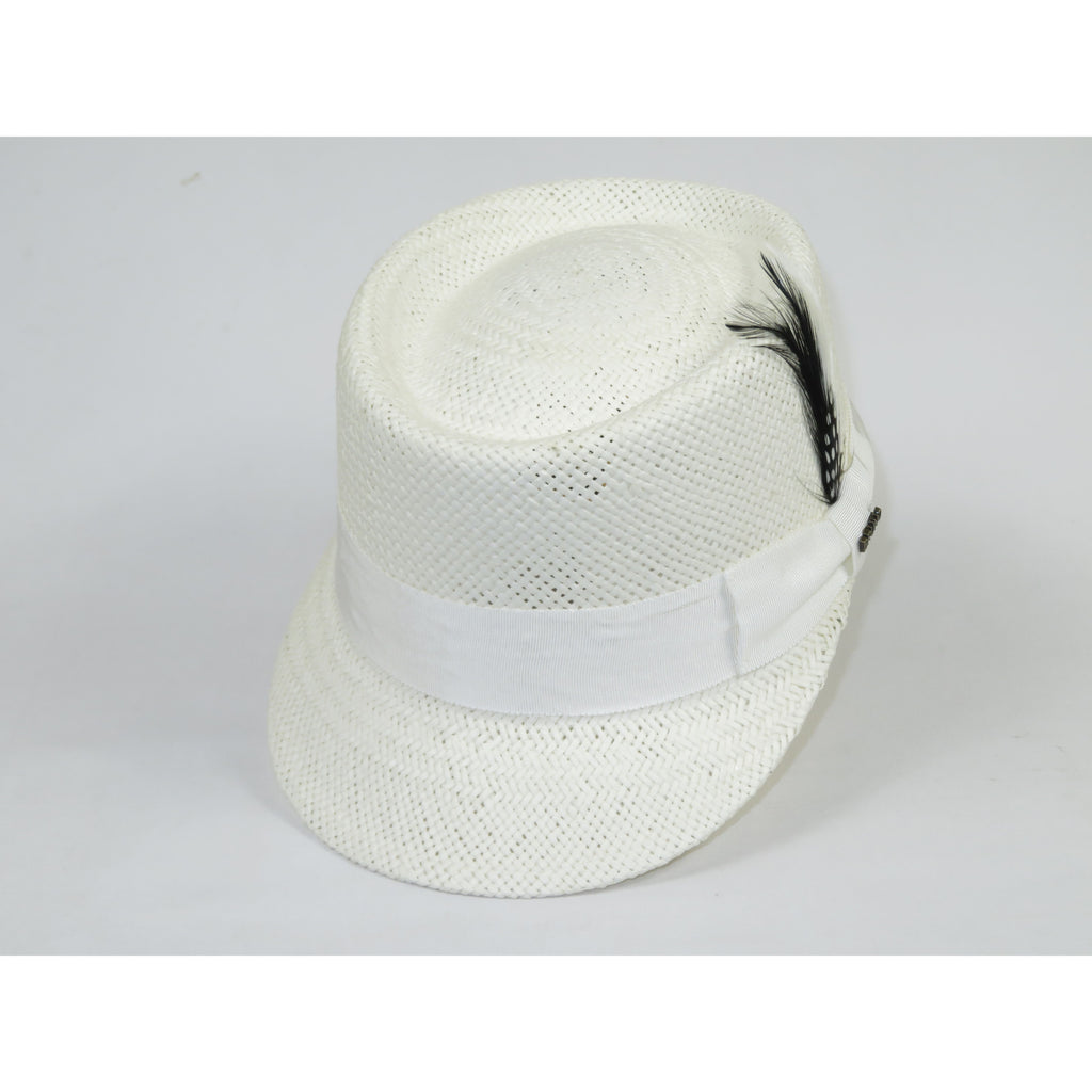 Men's LEGIONNAIRE Codet Cap Straw Hat Telescope Crown LGS701 White