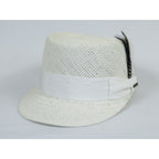 Men's LEGIONNAIRE Codet Cap Straw Hat Telescope Crown LGS701 White