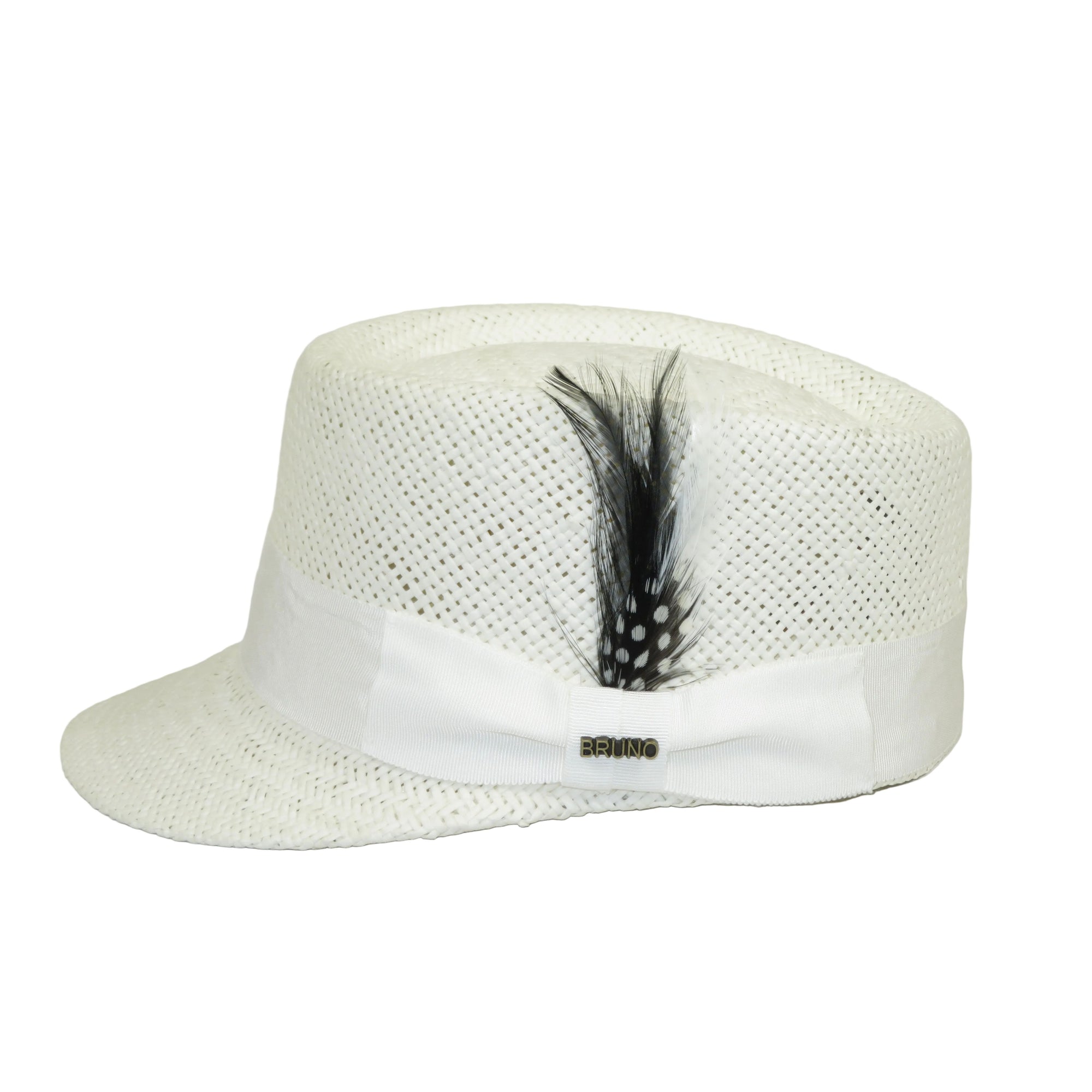 Men's LEGIONNAIRE Codet Cap Straw Hat Telescope Crown LGS701 White