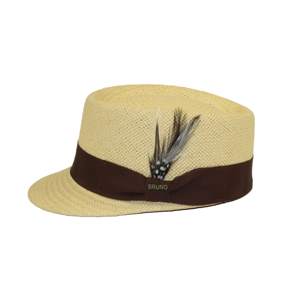 Men's LEGIONNAIRE Codet Cap Straw Hat Telescope Crown LGS702 Natural