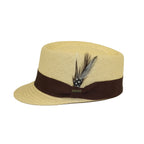 Men's LEGIONNAIRE Codet Cap Straw Hat Telescope Crown LGS702 Natural