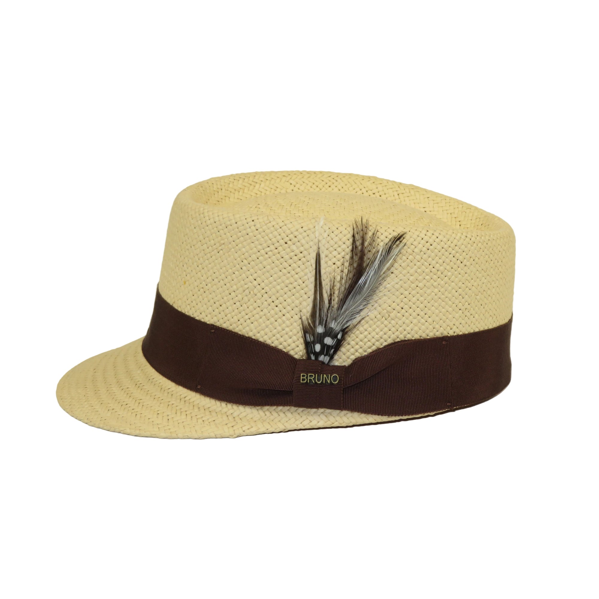 Men's LEGIONNAIRE Codet Cap Straw Hat Telescope Crown LGS702 Natural
