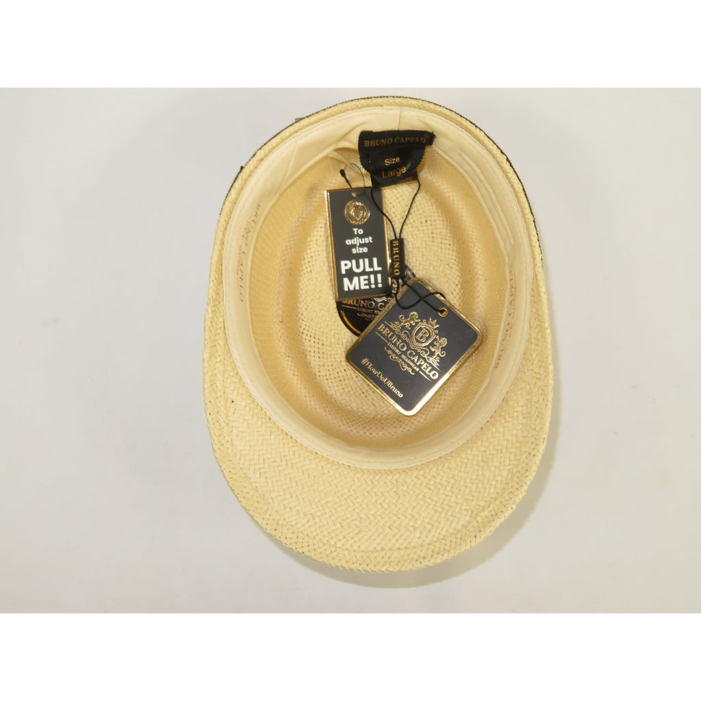 Men's LEGIONNAIRE Codet Cap Straw Hat Telescope Crown LGS702 Natural