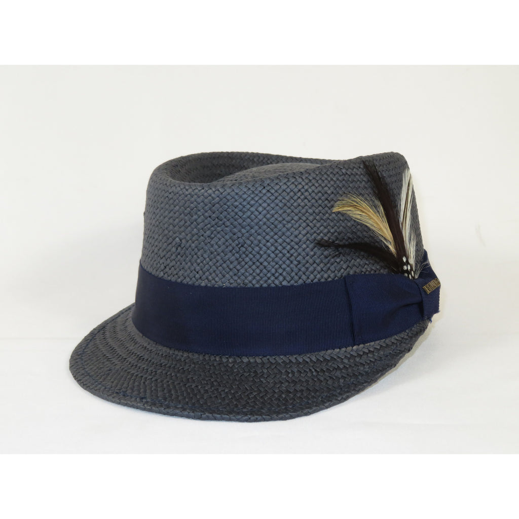 Men's LEGIONNAIRE Codet Cap Straw Hat Telescope Crown LGS703 Navy
