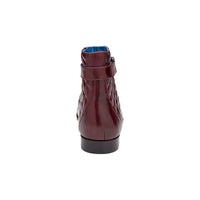 Belvedere Libero Genuine Ostrich Leg and Quilted Leather Boots R80 Dark Burgundy