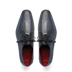 Lucca Stingray and Ostrich dress Derby's Tasseled Laces Shoes Navy