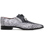 Lucca Stingray and Ostrich Dress Derby's Shoes Gray Newspaper