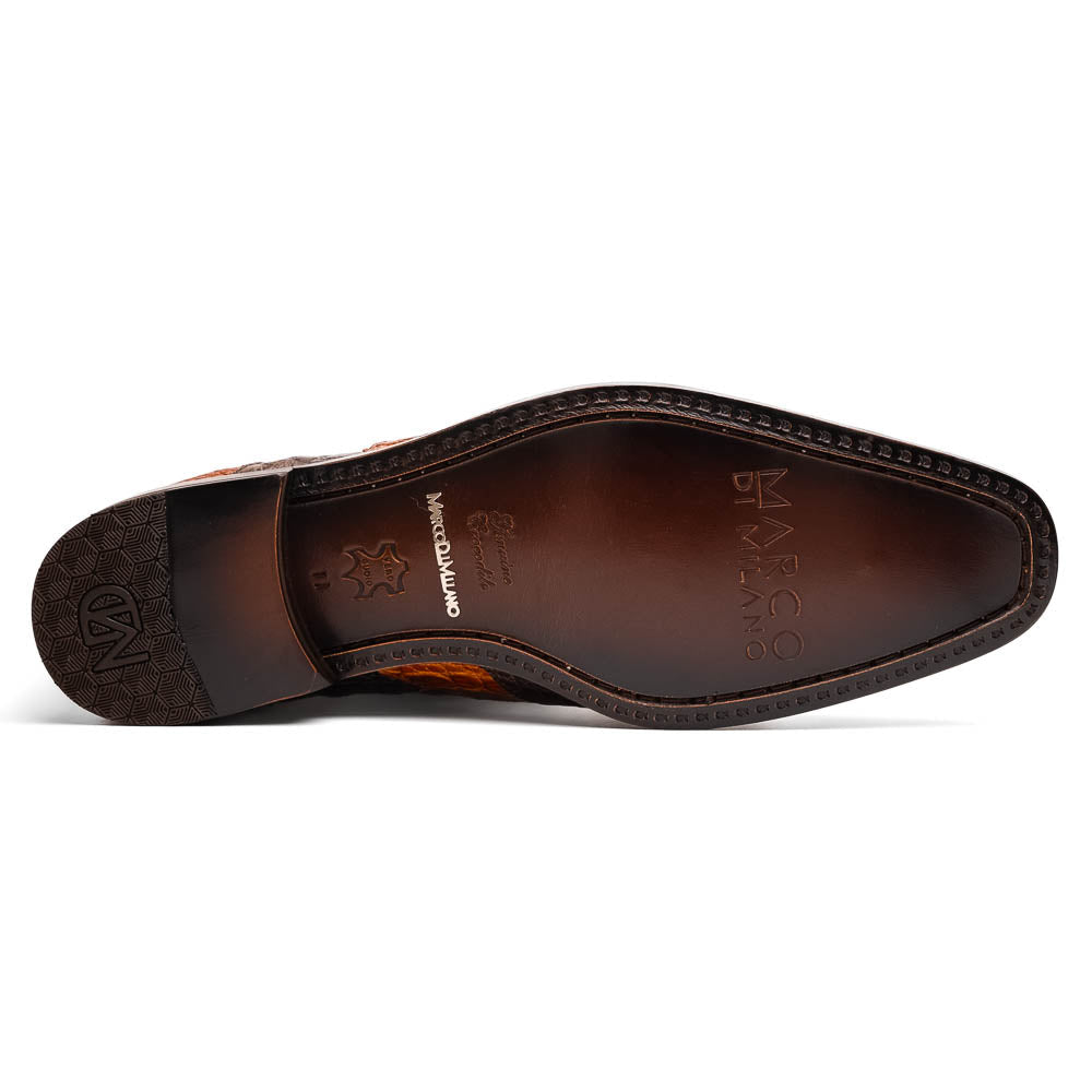 Men's Shoes Genuine caiman crocodile Luciano Brown / Cognac