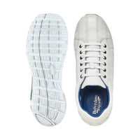 Belvedere Magnus Sneaker Shoes Ostrich Patchwork White E21
