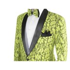 Manzini Insomnia blazer Stage Performer Formal Jacket Lace Design MZN116 Yellow - J.Valintin Men's Wear Legend - 71199