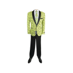 Manzini Insomnia blazer Stage Performer Formal Jacket Lace Design MZN116 Yellow - J.Valintin Men's Wear Legend - 71199
