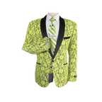 Manzini Insomnia blazer Stage Performer Formal Jacket Lace Design MZN116 Yellow - J.Valintin Men's Wear Legend - 71199