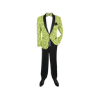 Manzini Insomnia blazer Stage Performer Formal Jacket Lace Design MZN116 Yellow - J.Valintin Men's Wear Legend - 71199