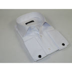 Men's Dress Shirt MARCUZZI Turkey 100% Soft Cotton French Cuffs Marc3 White