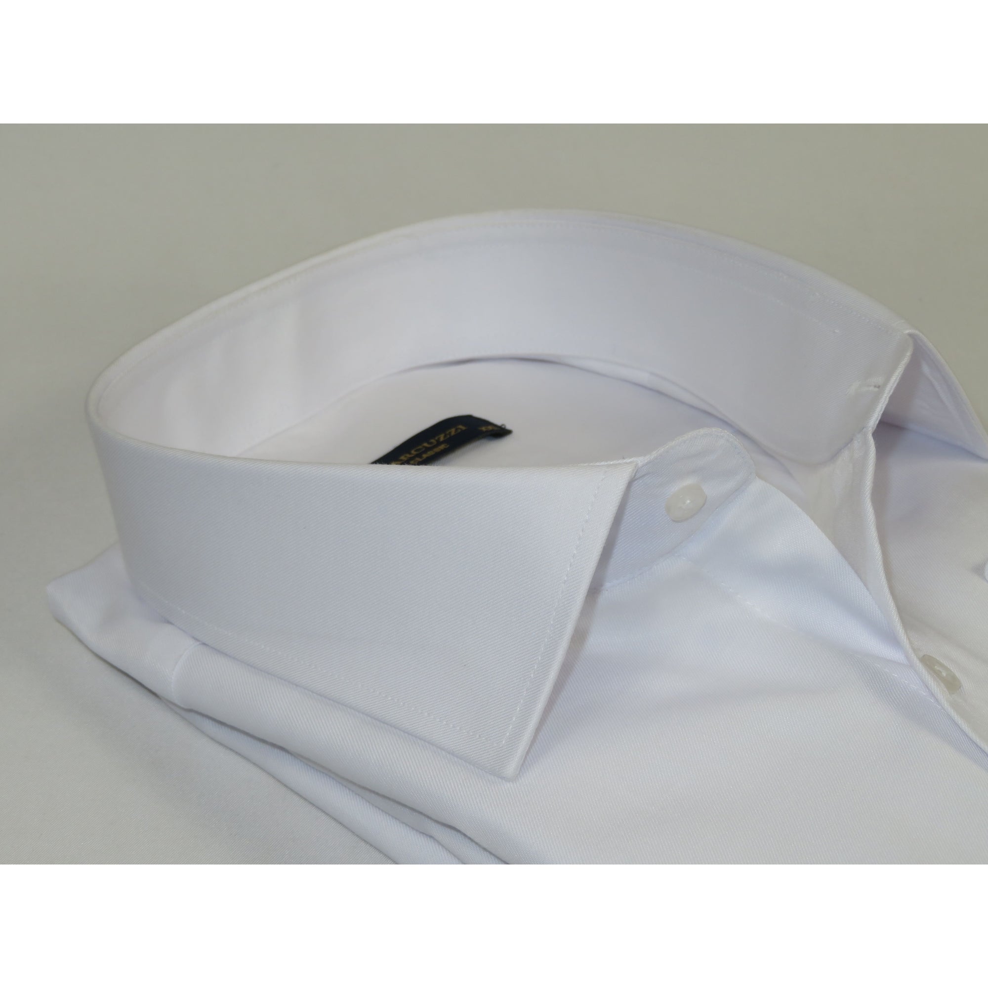 Men's Dress Shirt MARCUZZI Turkey 100% Soft Cotton French Cuffs Marc3 White