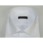 Men's Dress Shirt MARCUZZI Turkey 100% Soft Cotton French Cuffs Marc3 White
